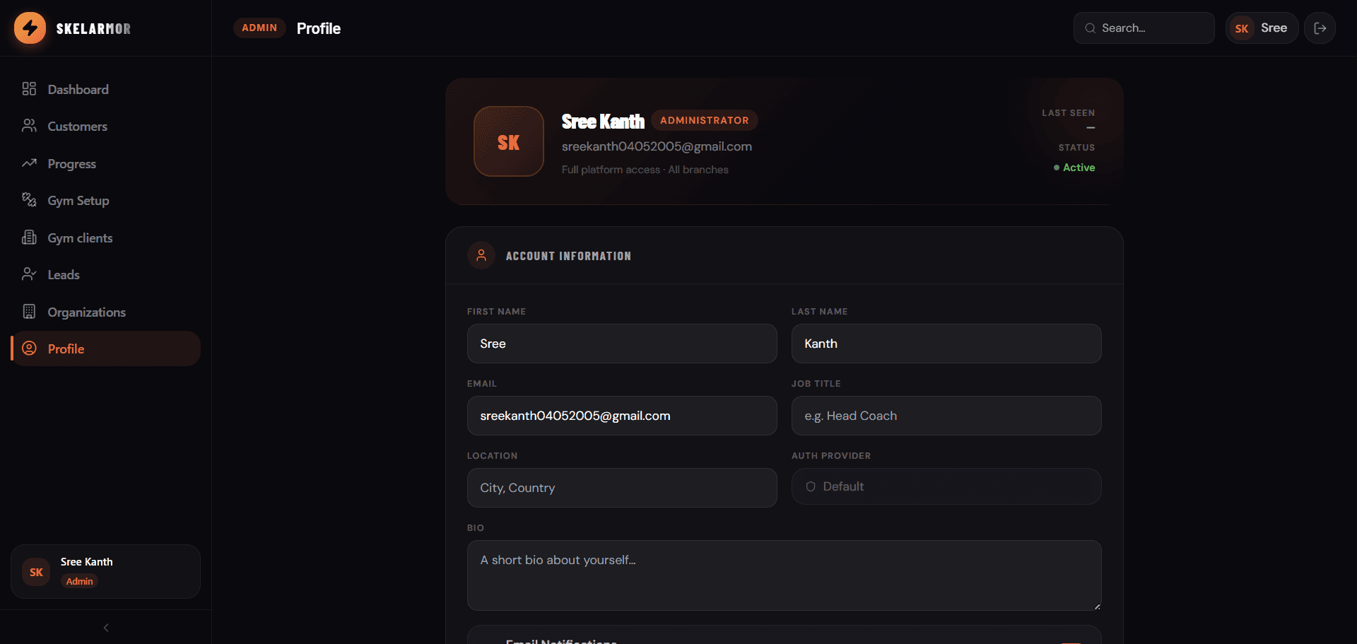 User Profile